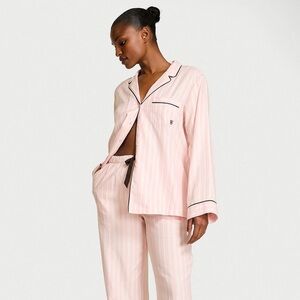 Victoria’s Secret striped pink pajama shirt only